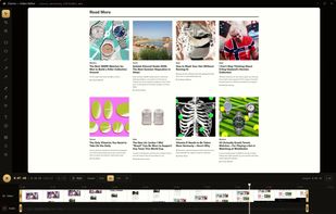 The video editor — trim, split and annotate a recording on a real timeline.