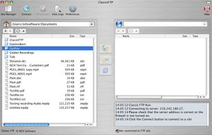 Classic FTP File Transfer Protocol - Main Screen Mac