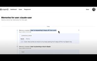 Claude Memory screenshot 2