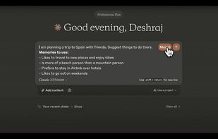 Claude Memory screenshot 1