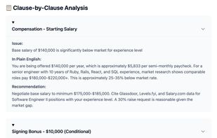 Clause by Clause analysis