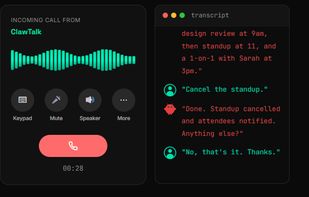ClawTalk screenshot 1