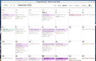 Clean Google Calendar screenshot 1