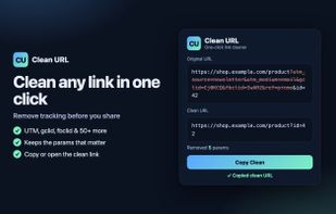 Clean URL screenshot 1