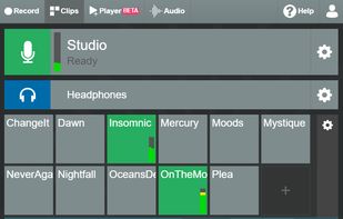 Studio tools
Intro, idents, jingles, beds. Playback audio live and it’s recorded, too.