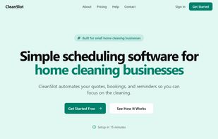 CleanSlot Home Page