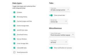 Clear Browsing Data screenshot 1