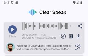 Clear Speak screenshot 3
