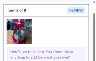 Clearlist listing example of a KitchenAid mixer.