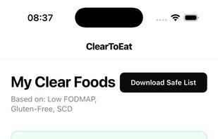 ClearToEat screenshot 2