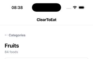 ClearToEat screenshot 1