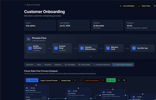 High level process flow visualization derived from real user activity