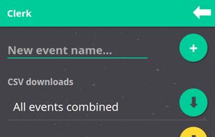 Clerk tracker screenshot 1
