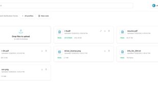 Upload any documents, images to profile, it gets indexed for AI form filling