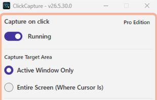 ClickCapture screenshot 1