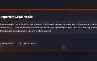 Use videos only you have rights to use or upload
