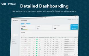 See real time performance and savings with fake traffic filtered out, all in one place.
