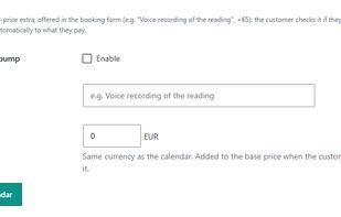 Order bump: offer a paid add-on right in the booking form.