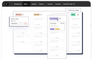 Clientjoy lets users manage their sales pipeline