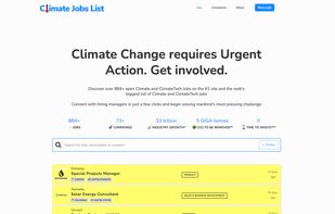 Climate Jobs List screenshot 1