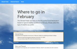 Select a climate type