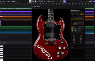 Online DAW with VST3 support, custom Sound Craft Plugins including Guitar, audio effects, midi effects, multiple channels, and midi support and mapping.  