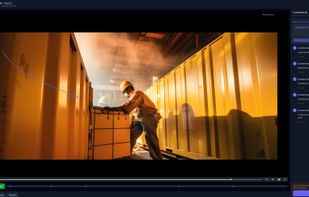 Client review interface