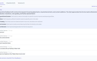 Editor feedback dashboard with AI summary