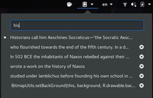 Clipboard Indicator screenshot 1