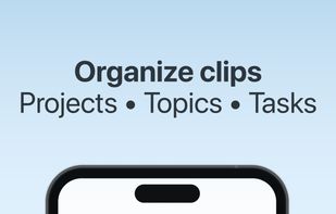 All clips organized
