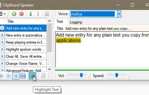 ClipBoard Speaker screenshot 1