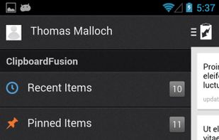 Mobile App: Side Menu