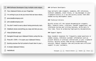 A simple clipboard history for macOS.