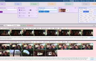 Another example: Combine more filters to find dialog-type clips with certain face detections and spoken words.