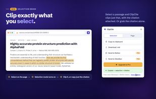 ClipCite screenshot 1