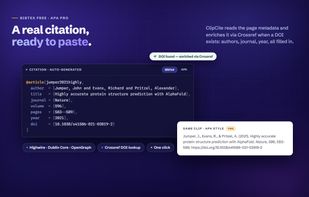 ClipCite screenshot 2