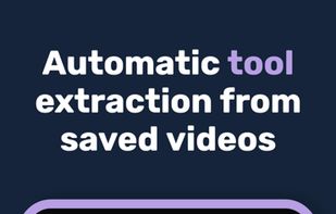 Automatic tool extraction from saved videos