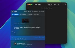 Browse and paste clipboard history instantly.