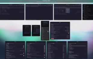 ClipFlow Pro overview: history window, panel menus and settings