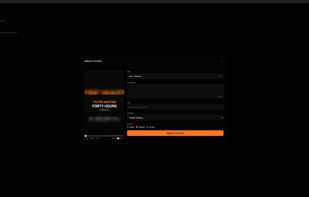 Upload modal page