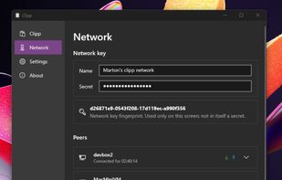 Settings screen on Windows.