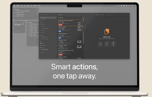Smart actions, one tap away.