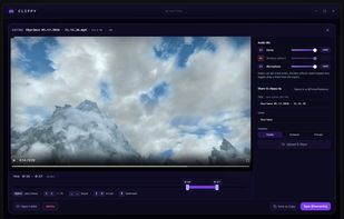 Our clip editor with audio tracks shown!