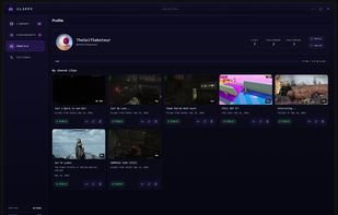 Your profile view from the app.