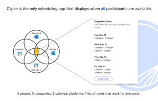 Synchronized availability across any company or calendar.