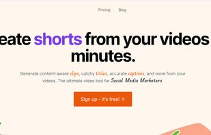 Create shorts from your videos in minutes and save those extra hours.