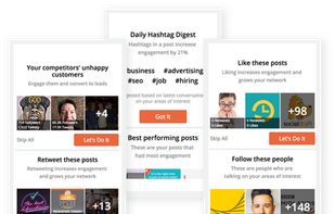 The best growth tasks suggested from a large number of proven strategies, based on your profile.