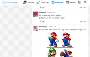 Closedverse screenshot 1