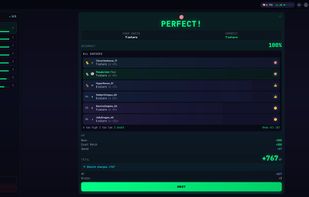 The reveal. Accuracy tier, every player's guess in order, and the full HP breakdown down to the speed bonus.