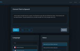 Cloud TTS screenshot 1